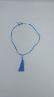 Hematite Beaded Tassel Mala Necklace