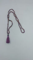 Puprle Intention Mala with Tassel