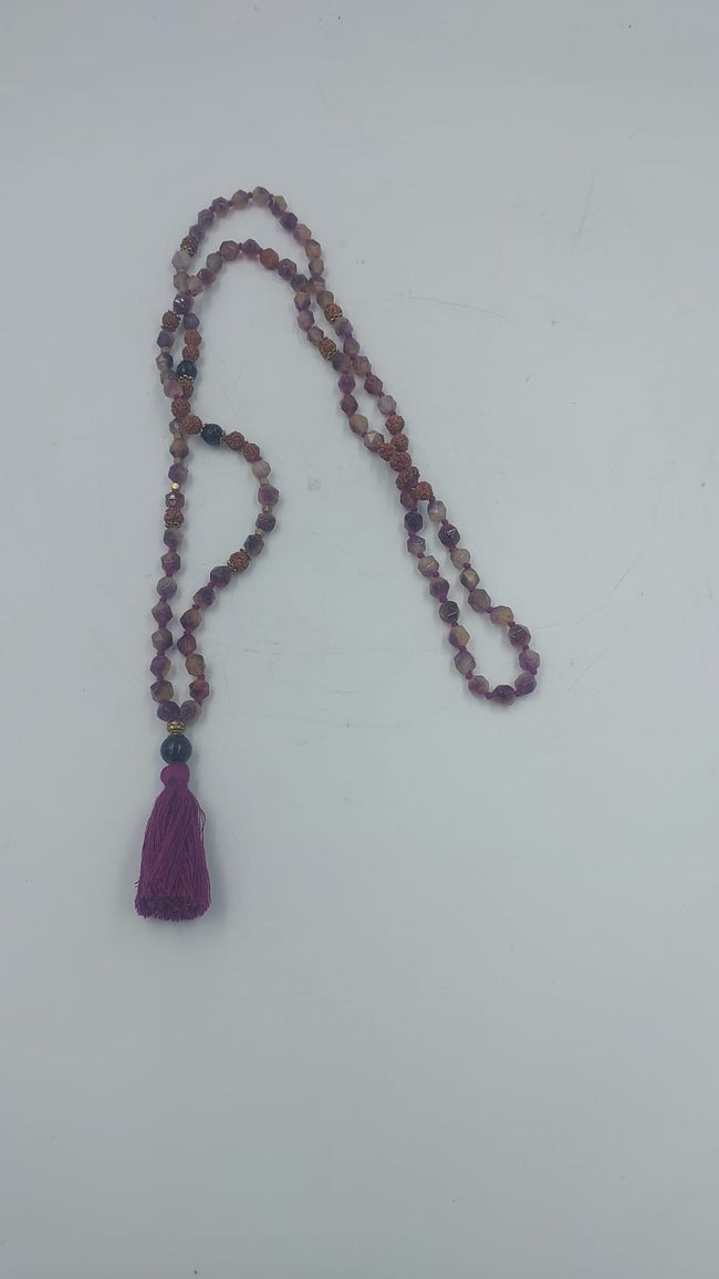 Puprle Intention Mala with Tassel