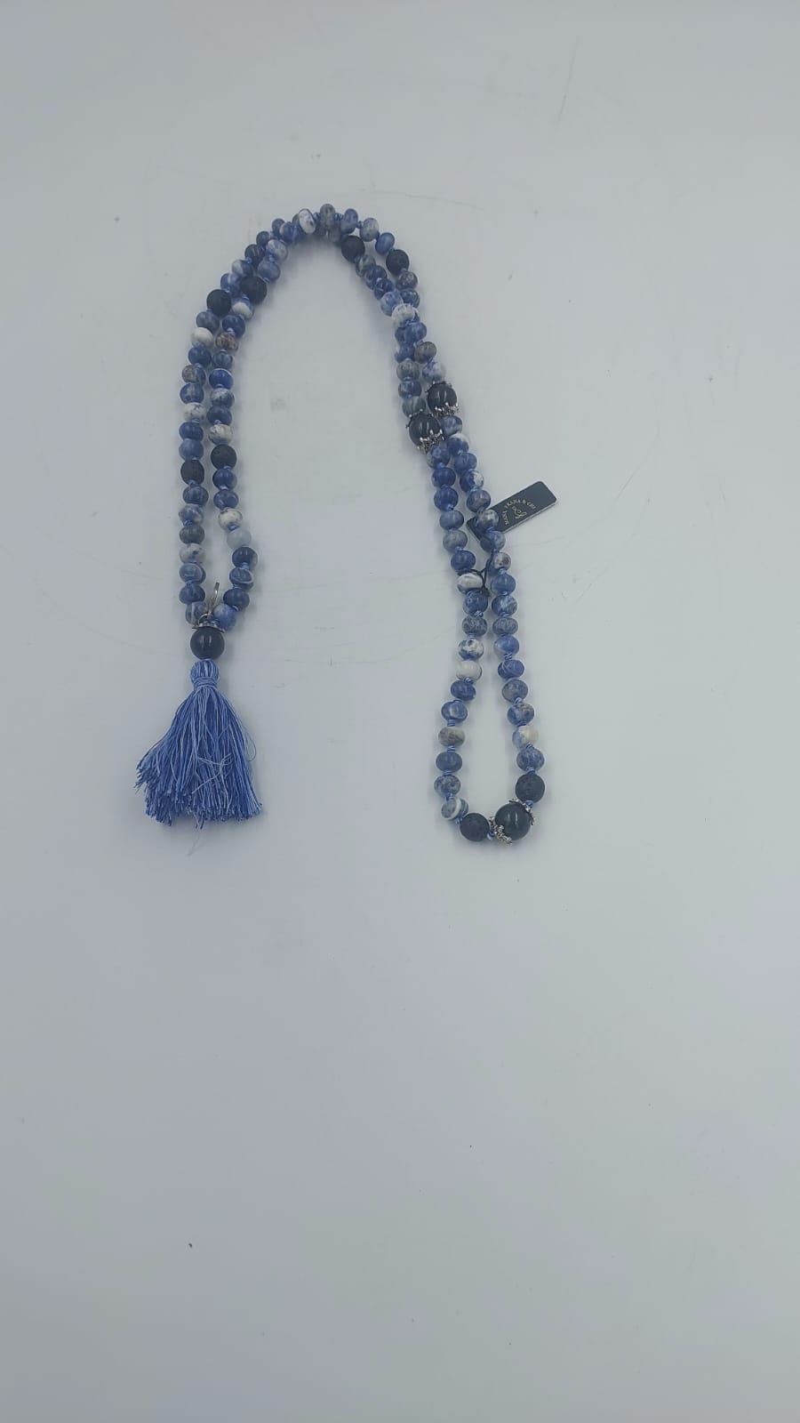Sodalite Mala Beads with Tassel
