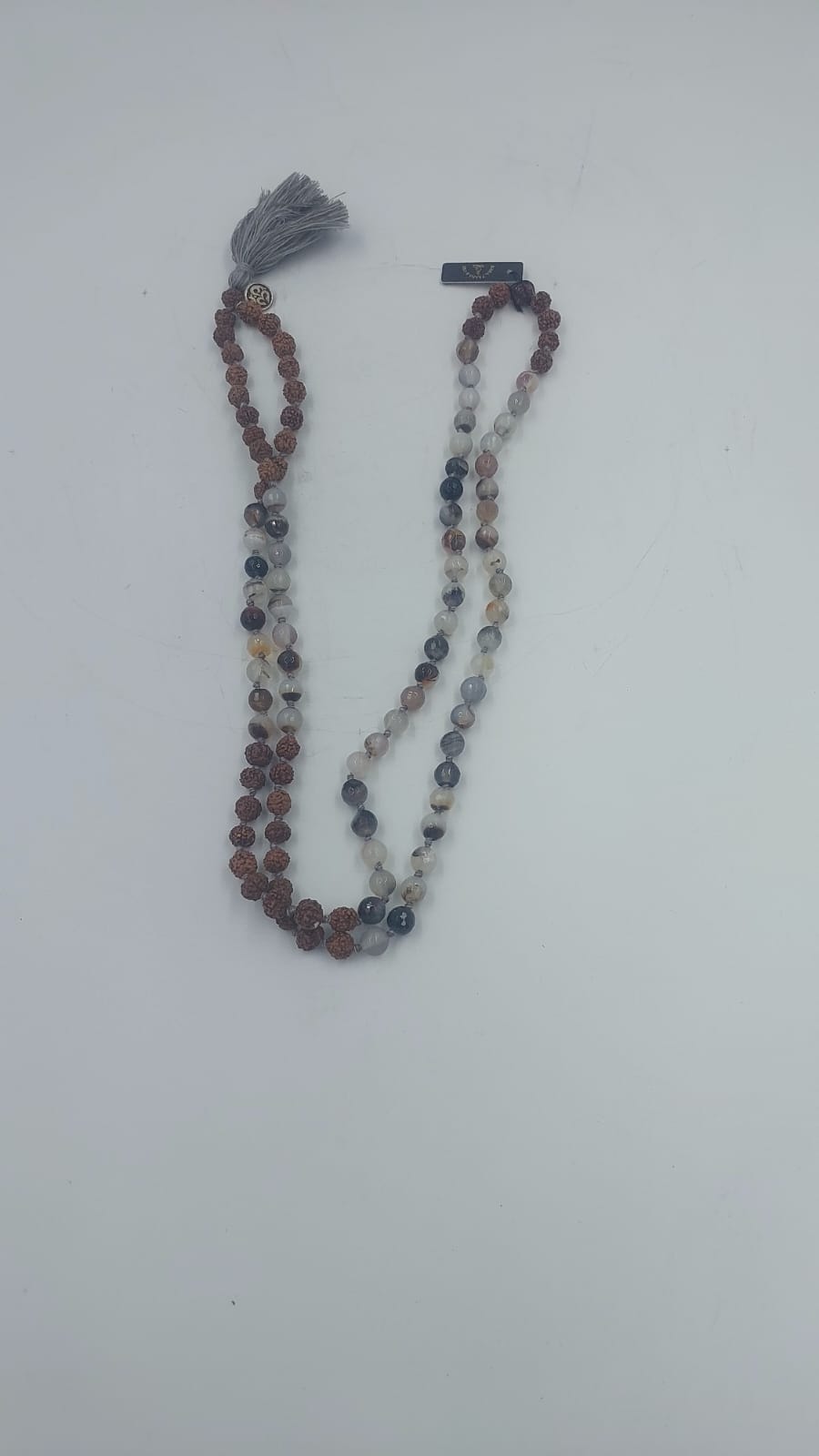 Smoky Quartz Beaded Mala with Tassel