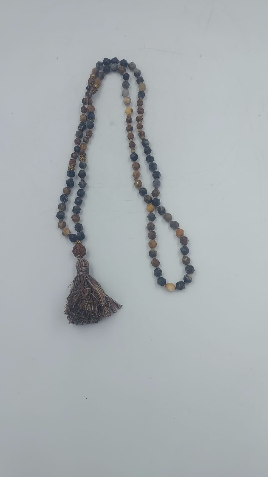 Labradorite Brown Mala with Tassel