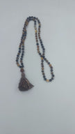 Labradorite Brown Mala with Tassel