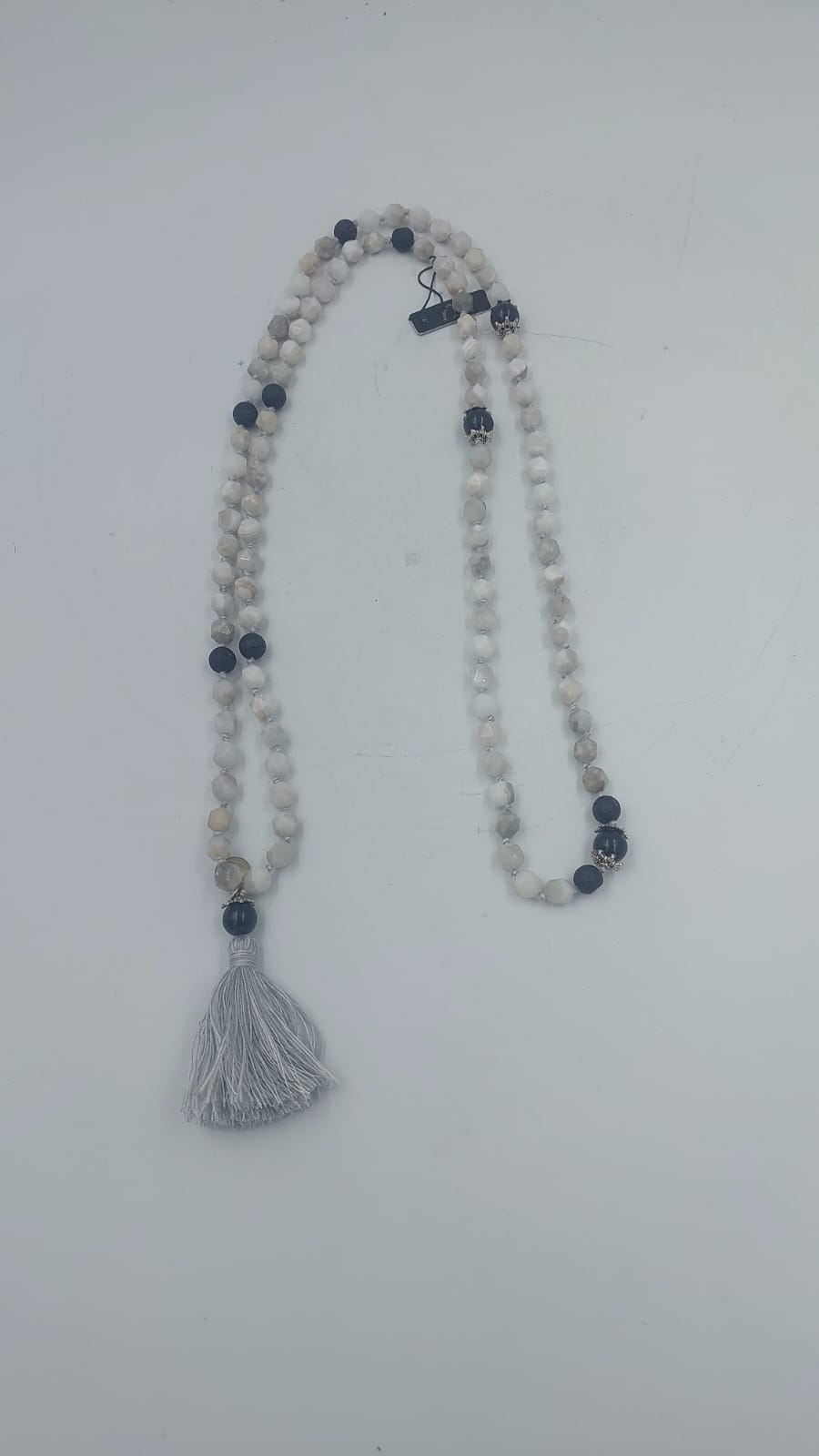 Moonstone & Black Tourmaline Mala