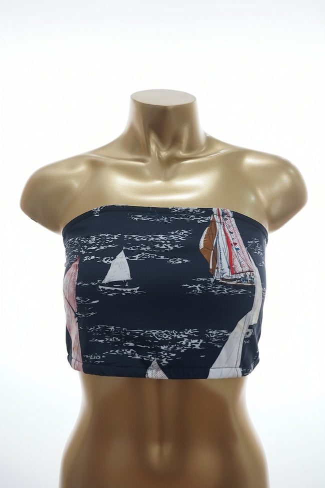 Patterned Bandeau Top
