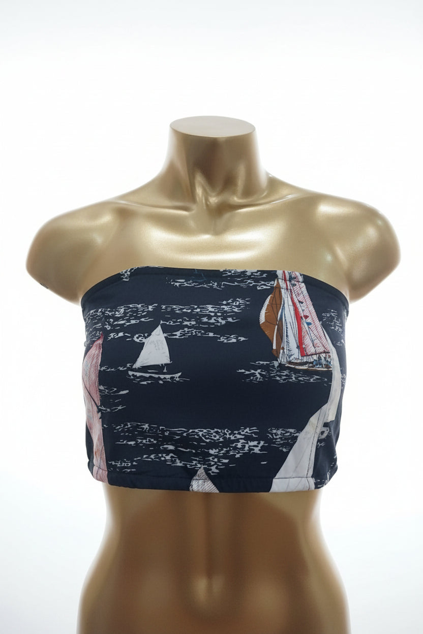 Patterned Bandeau Top