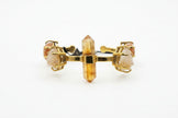 Citrine Point Crystal Cuff Bracelet
