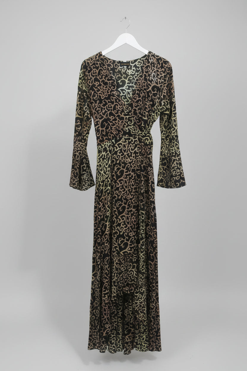 Kimono Trompet Long Print