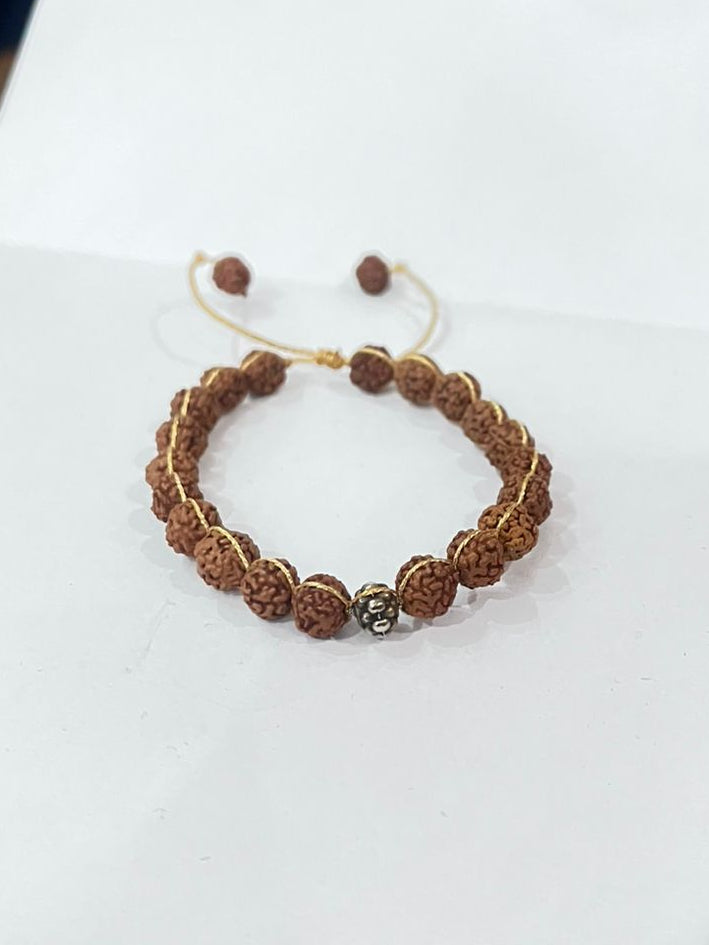 Handwoven Rudraksha Seed Bracelet