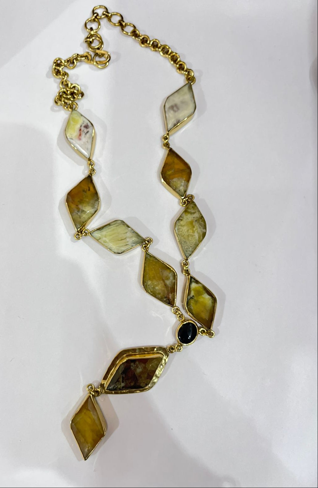 Golden Citrine Statement Necklace