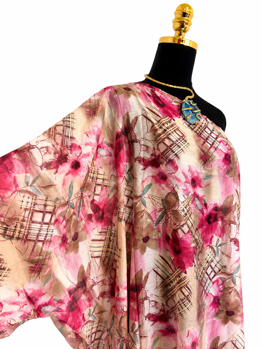 One Shoulder Kaftan Dress