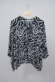 Abstract Shirt Black White Set