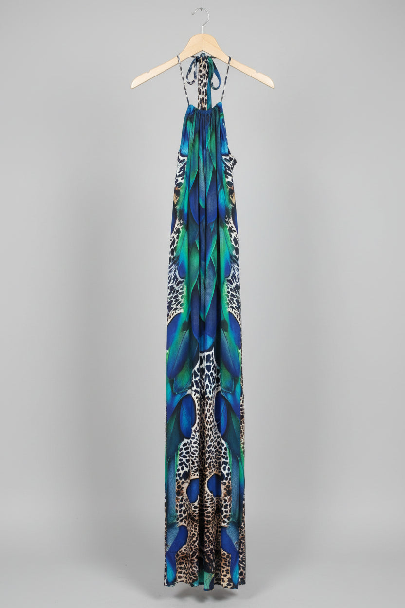 String Dress Peacock