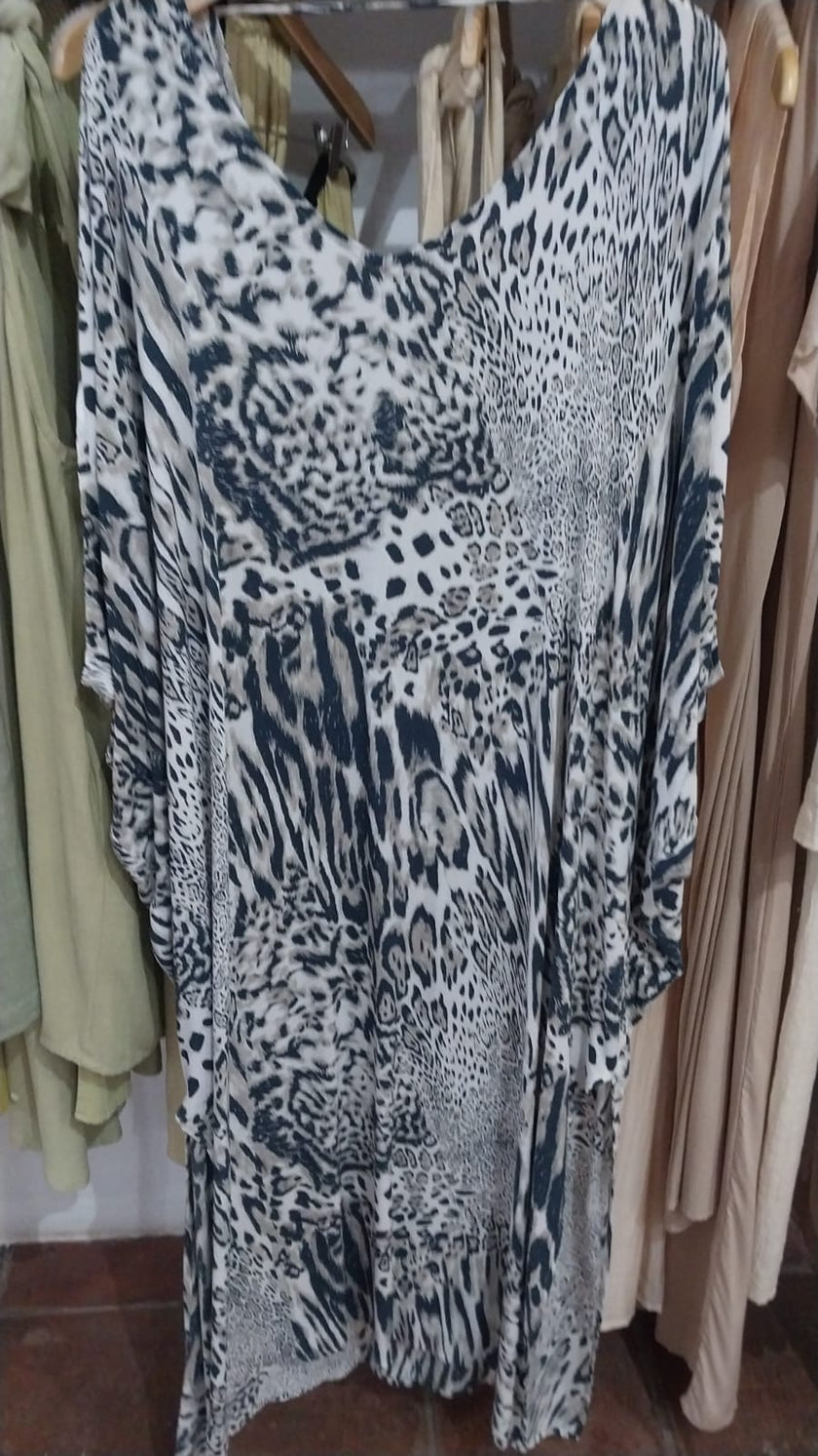 Tiger V-neck Kaftan